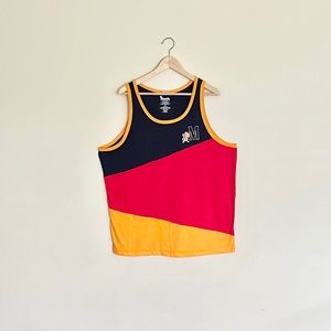 NEW Modelo Especial Beer Graphic Multicolor Blue Red Yellow Tank Adult size XL